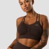 Naiset ICIW Urheiluliivit | Define Seamless Scrunch Sports Bra Dark Brown