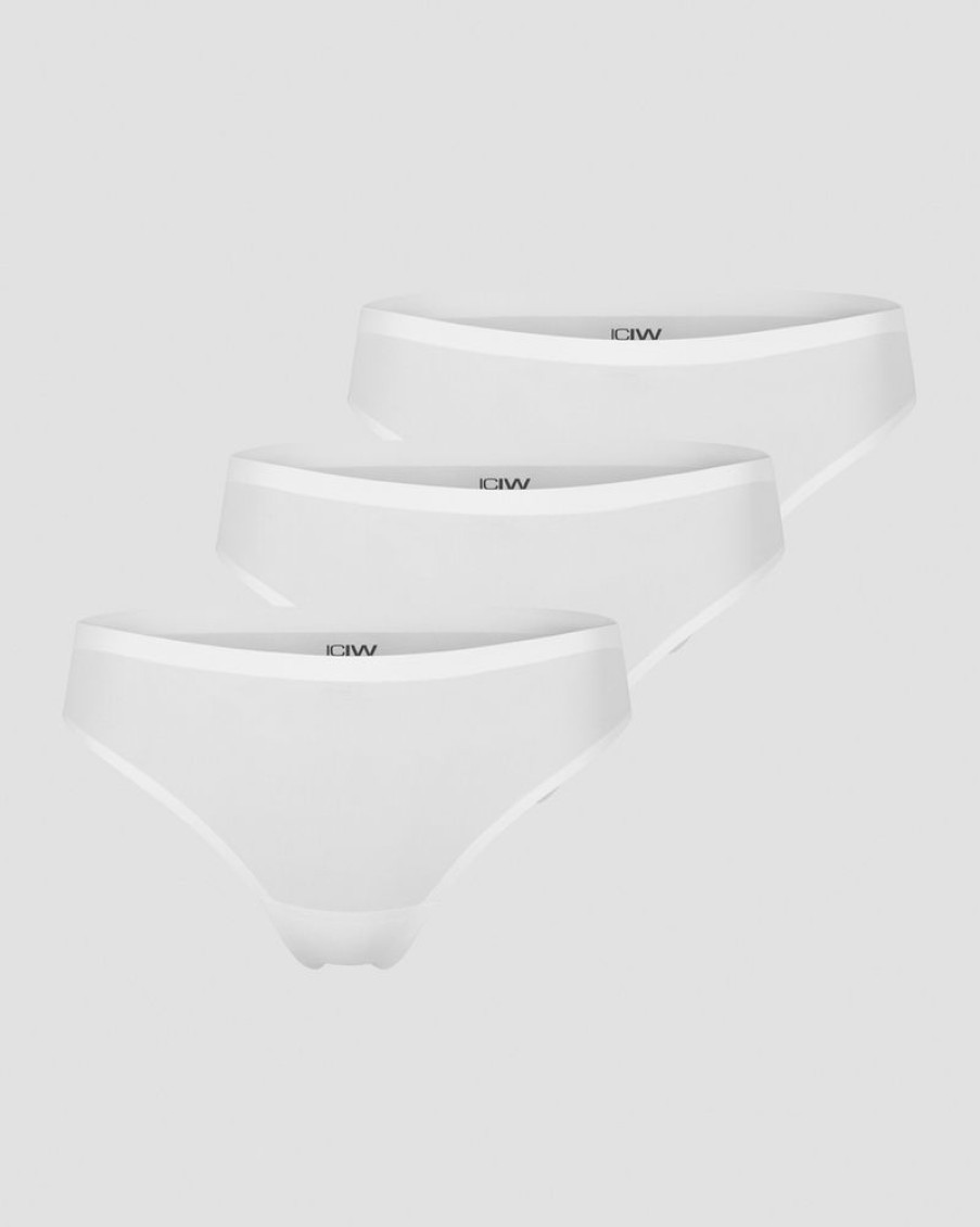 Naiset ICIW Alusvaatteet | Invisible Thong 3-Pack White