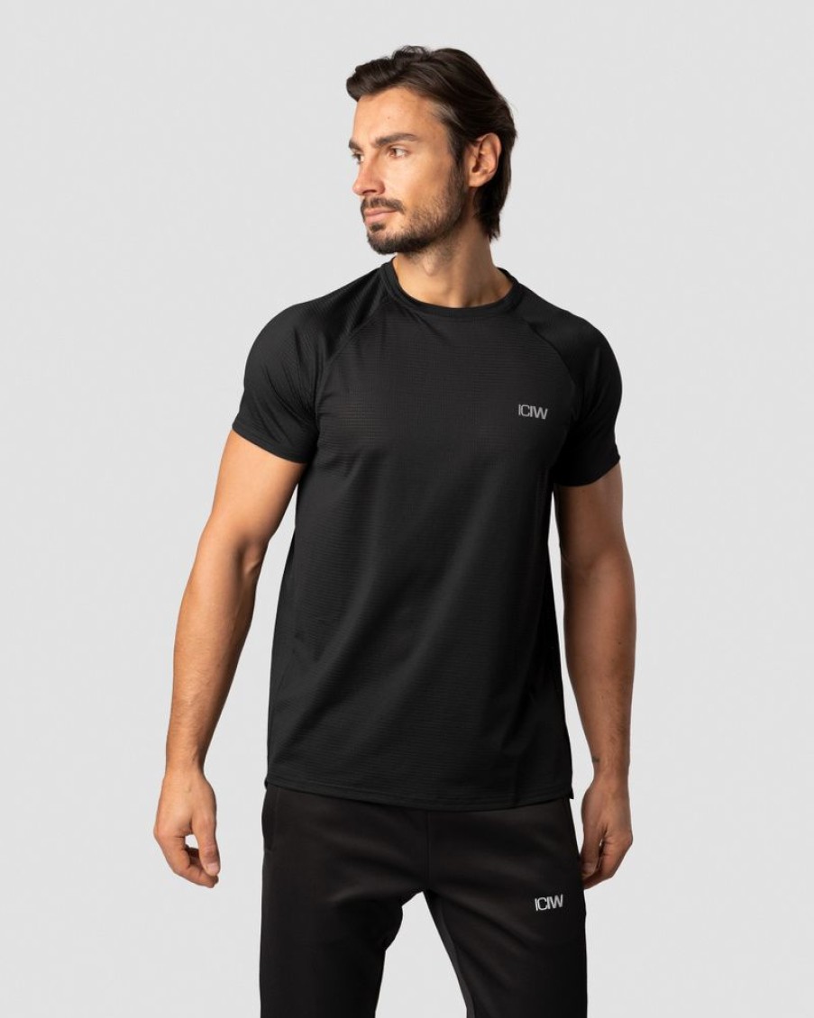 Miehet ICIW T-Paidat | Training Mesh T-Shirt Black Men