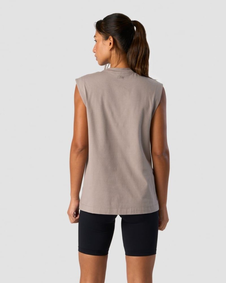 Naiset ICIW Topit | Everyday Cotton Tank Top Greige