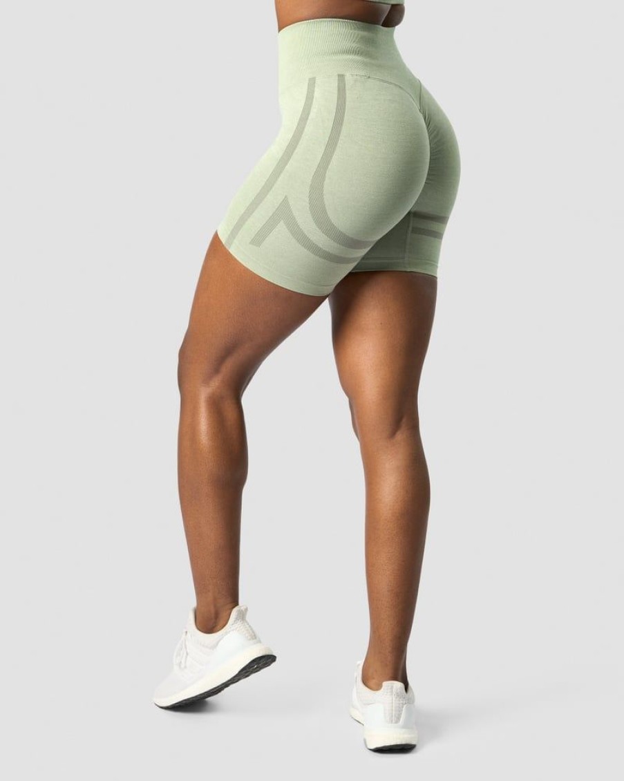 Naiset ICIW Seamless | Rush Seamless Shorts Sage Green