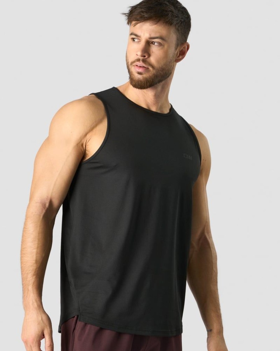 Miehet ICIW Topit | Stride Tank Top Men Black