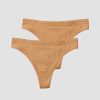 Naiset ICIW Seamless | Everyday Seamless Thong 2-Pack Almond