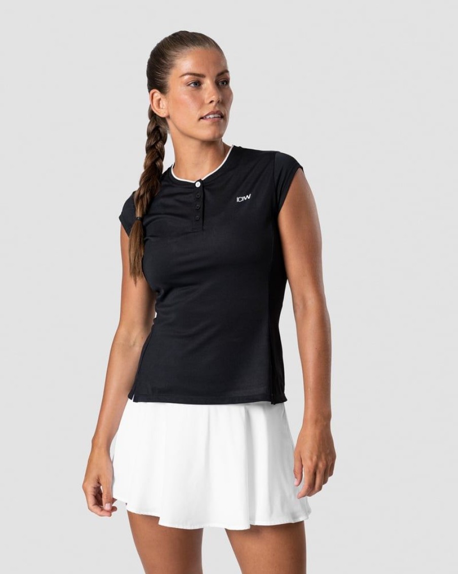 Naiset ICIW T-Paidat | Training Pique Polo Black Wmn