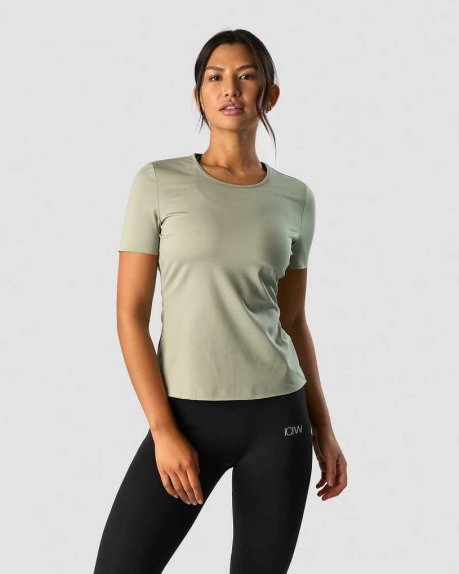 Naiset ICIW T-Paidat | Nimble T-Shirt Light Sage Green