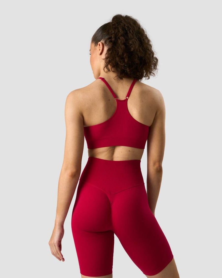 Naiset ICIW Urheiluliivit | Scrunch Seamless Sports Bra Deep Red