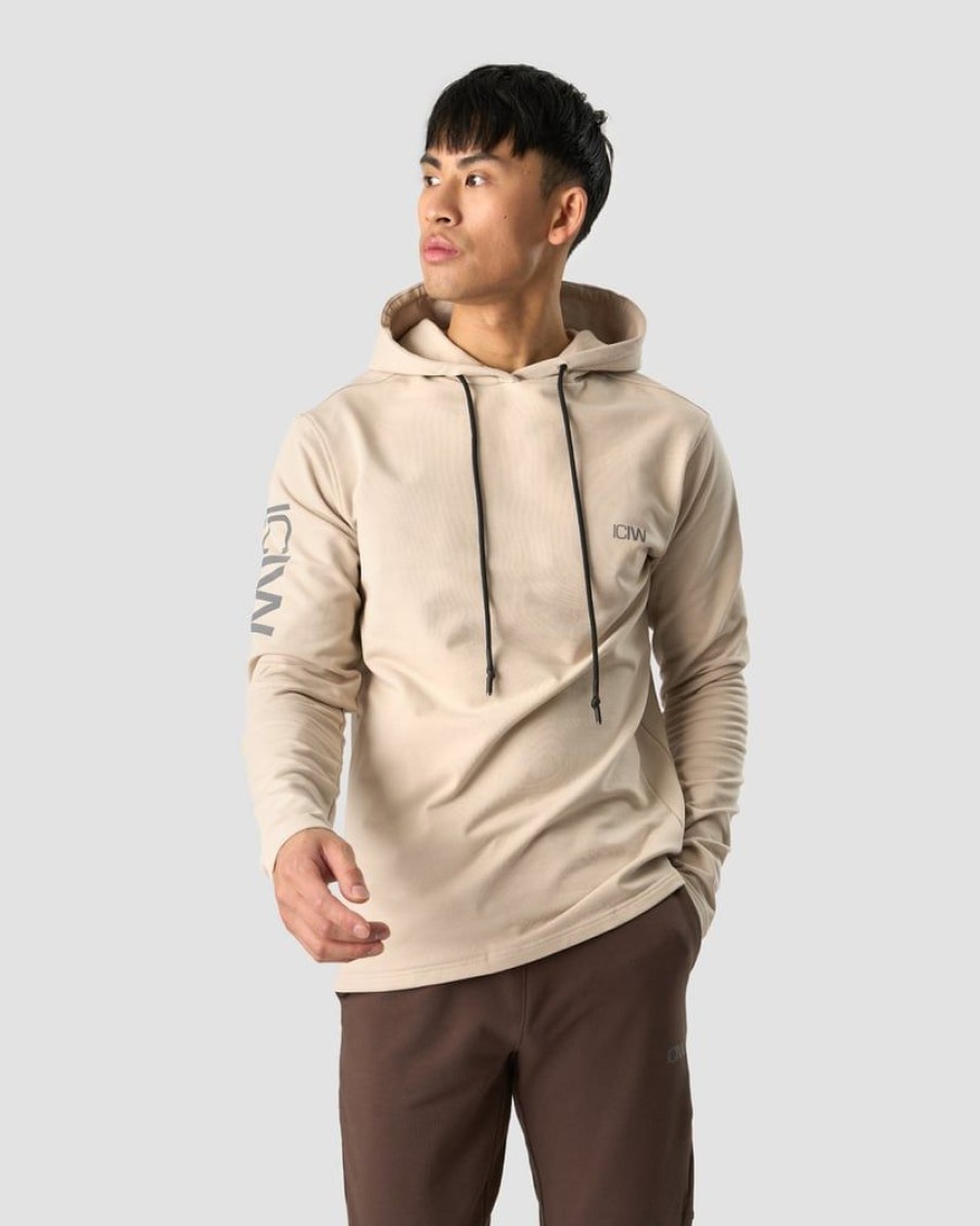 Miehet ICIW Pitkahihaiset Paidat | Stride Hoodie Men Beige