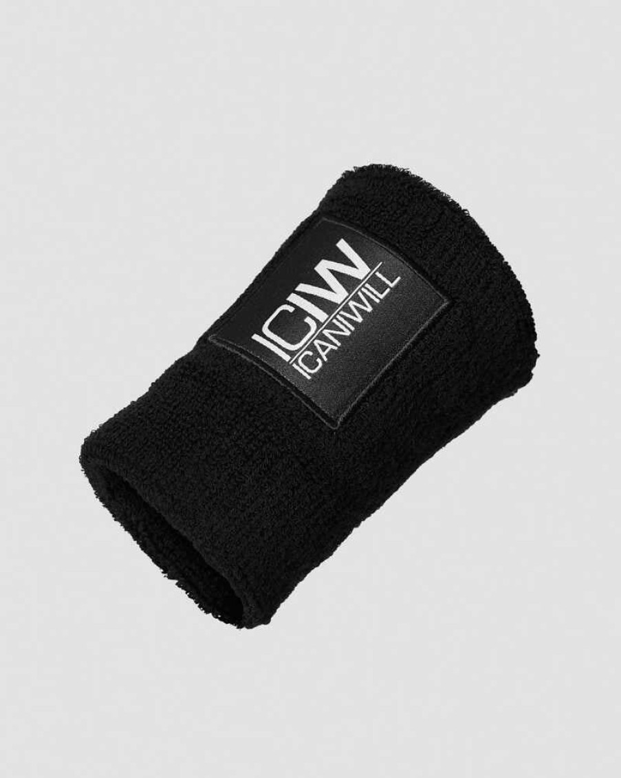 Naiset ICIW Muut Tarvikkeet | Sweatband Patch Logo Black