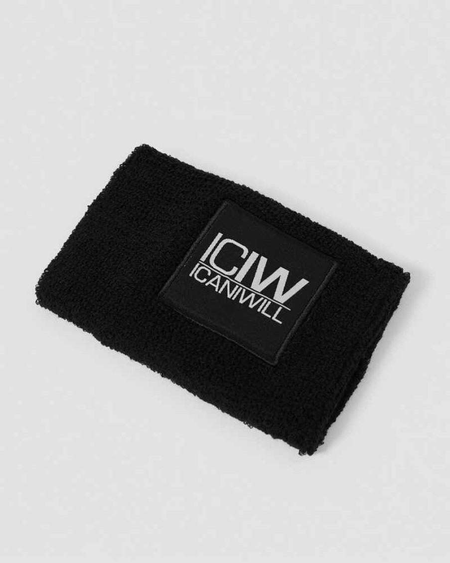 Naiset ICIW Muut Tarvikkeet | Sweatband Patch Logo Black