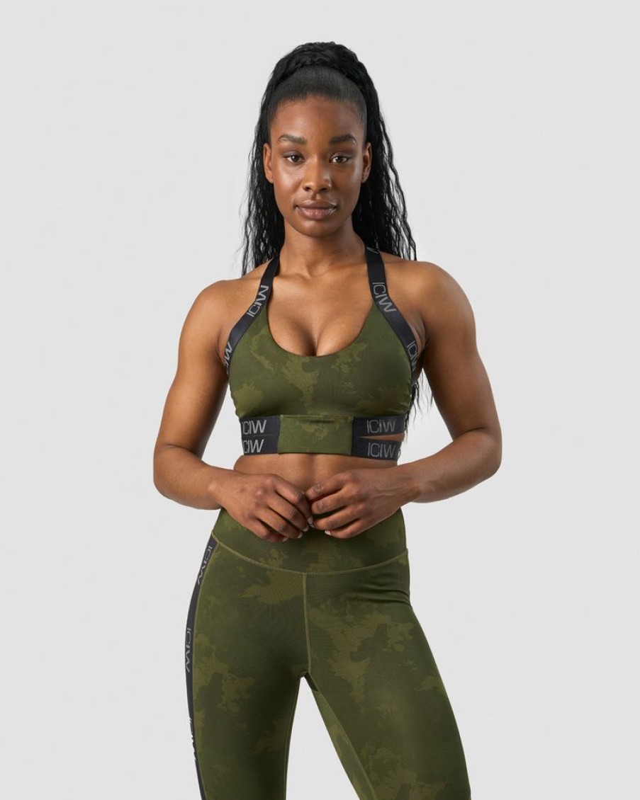 Naiset ICIW Urheiluliivit | Ultimate Training Sports Bra Green Camo