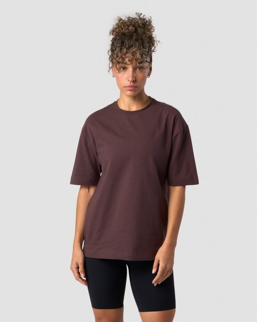 Naiset ICIW T-Paidat | Everyday Cotton T-Shirt Burgundy