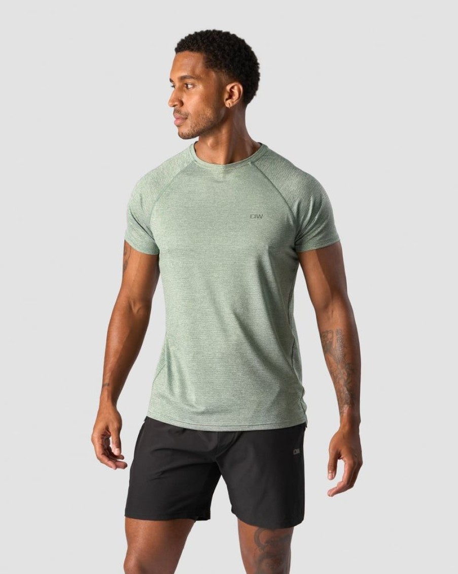 Miehet ICIW T-Paidat | Training Mesh T-Shirt Men Racing Green