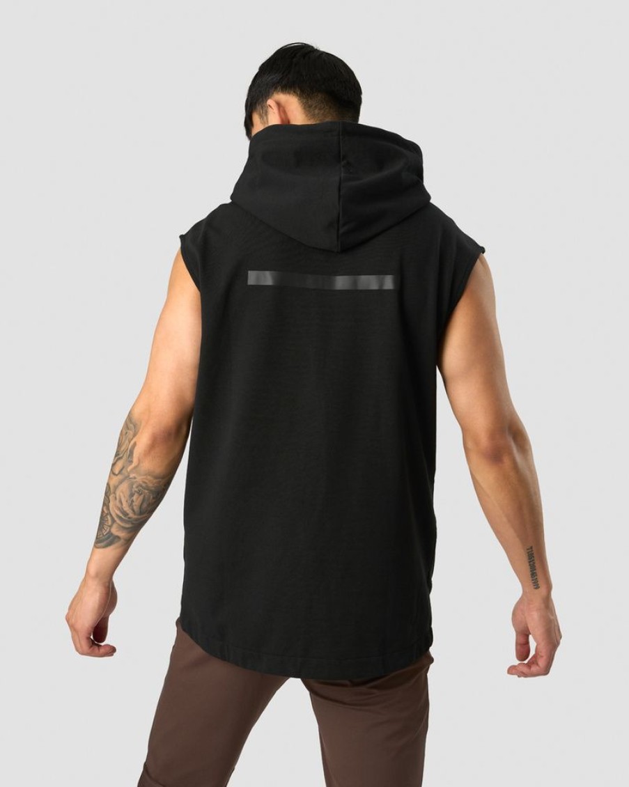 Miehet ICIW Topit | Stride Sleeveless Hoodie Men Black