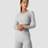 Naiset ICIW Seamless | Blick Seamless Crop Top Light Grey