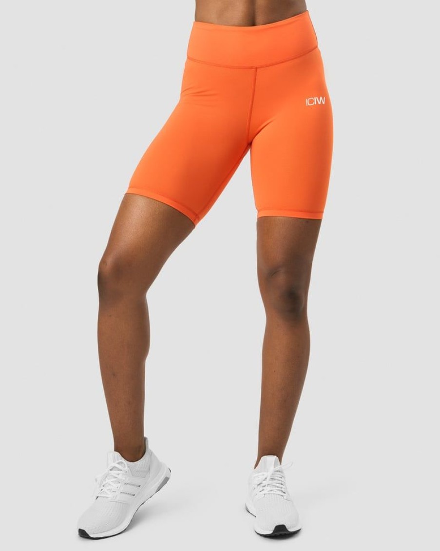 Naiset ICIW Shortsit | Scrunch V-Shape Biker Shorts Orange