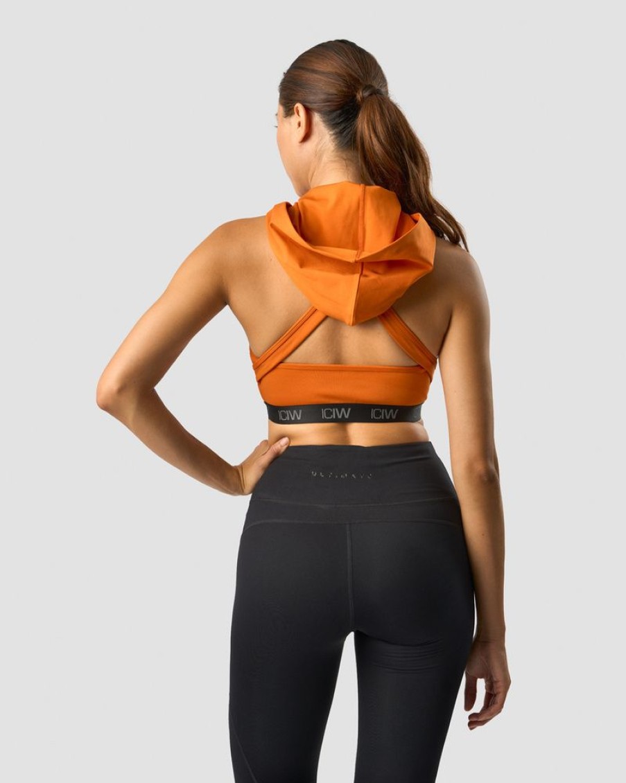 Naiset ICIW Urheiluliivit | Ultimate Training Hoodie Sports Bra Amber