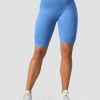 Naiset ICIW Seamless | Ribbed Define Seamless Pocket Biker Shorts Pacific Blue