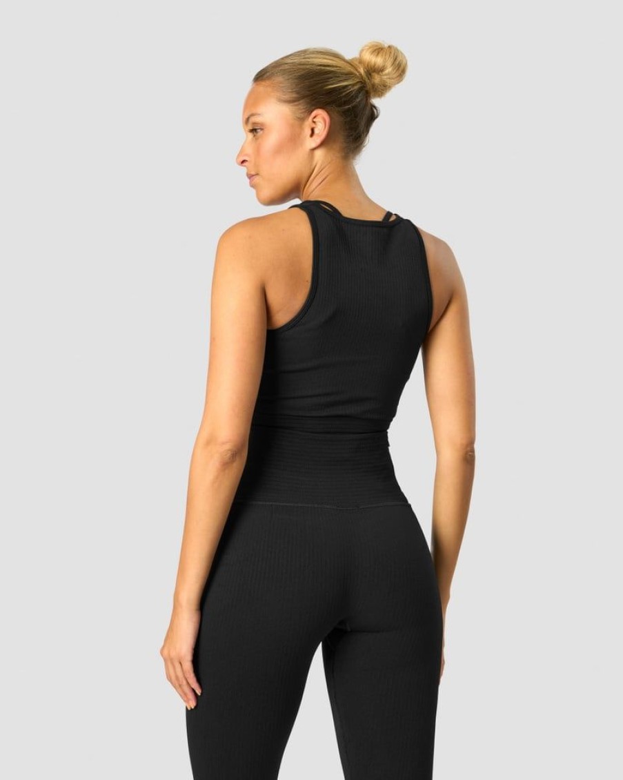 Naiset ICIW Seamless | Ribbed Define Seamless Tank Top Black