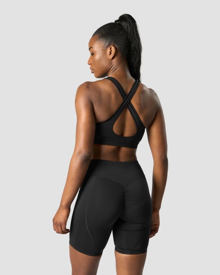 Naiset ICIW Urheiluliivit | Scrunch Sports Bra Black Wmn