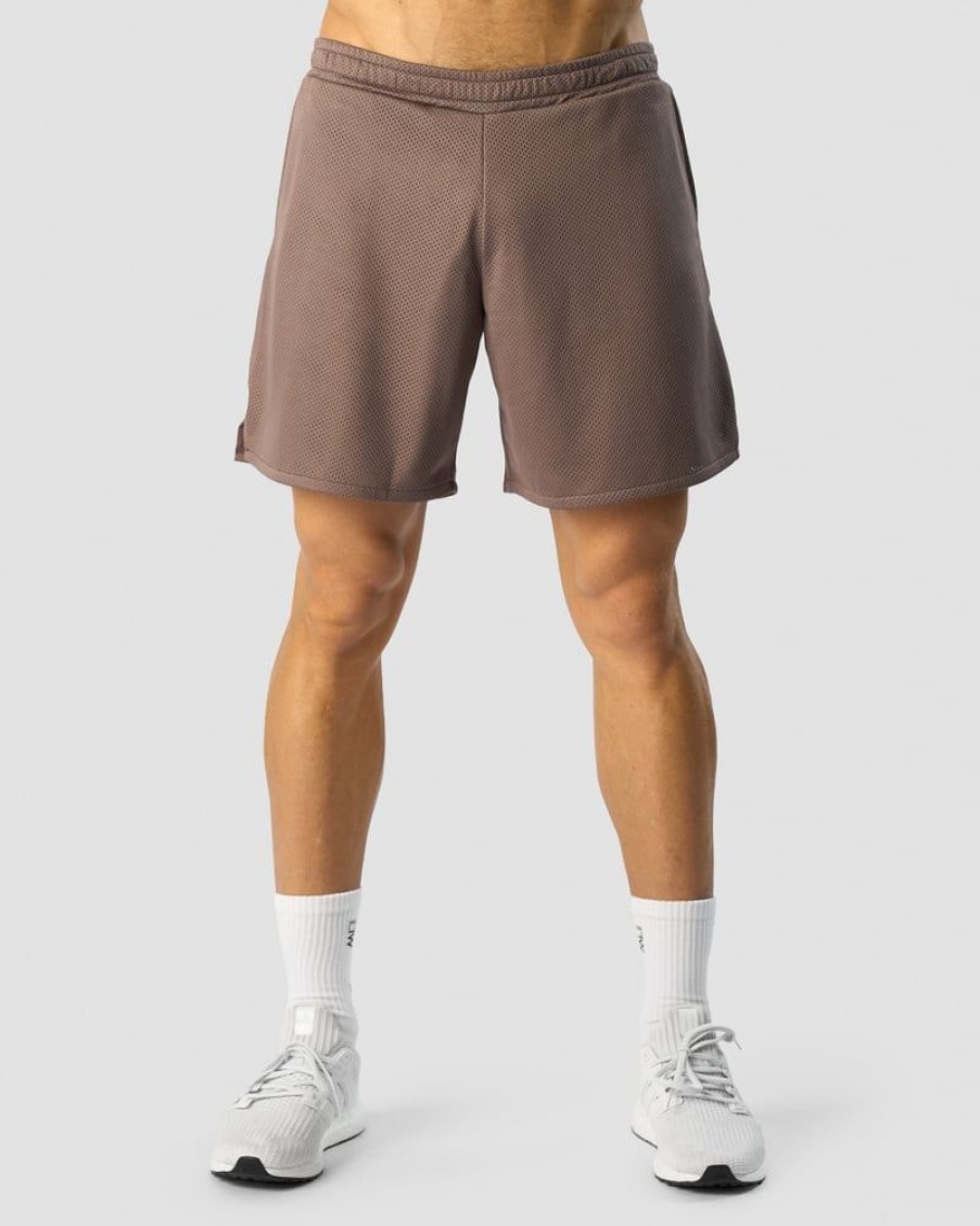 Miehet ICIW Shortsit | Revive Mesh Shorts Men Dusty Brown