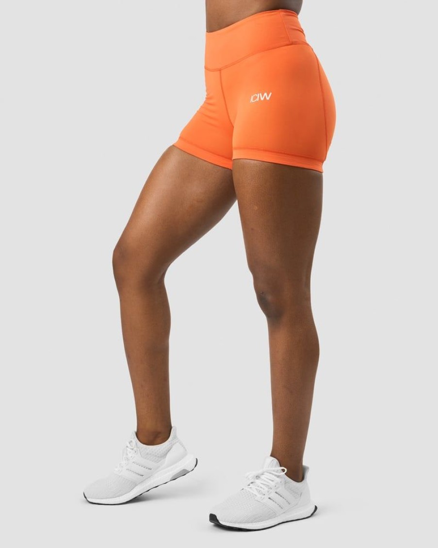 Naiset ICIW Shortsit | Scrunch V-Shape Tight Shorts Orange