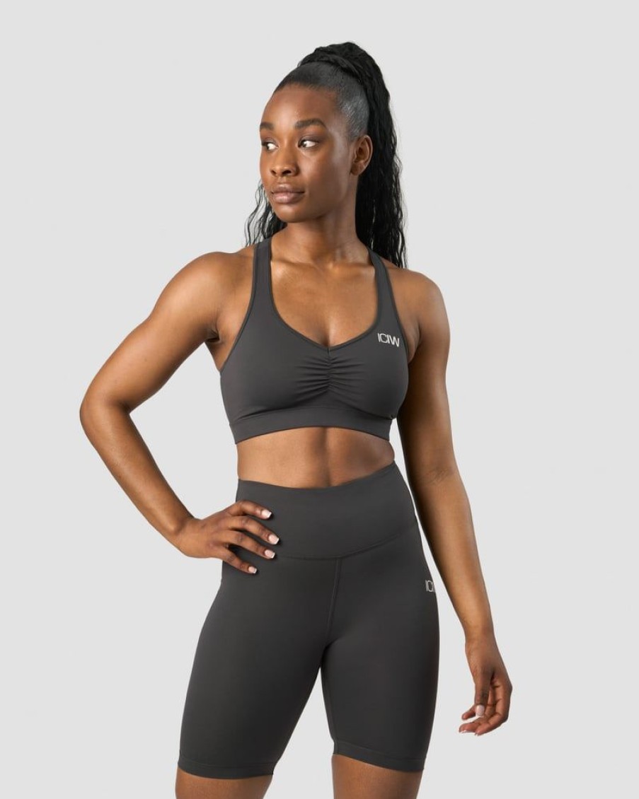 Naiset ICIW Urheiluliivit | Scrunch Sports Bra Anthracite Wmn