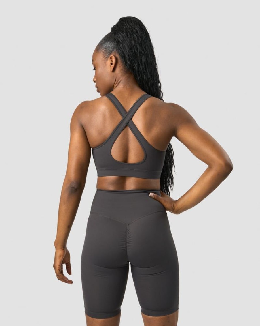 Naiset ICIW Urheiluliivit | Scrunch Sports Bra Anthracite Wmn