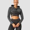 Naiset ICIW Pitkahihaiset Paidat | Ultimate Training Cropped Hoodie Storm Grey