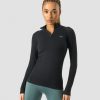 Naiset ICIW Seamless | Everyday Seamless 1/4 Zip Wmn Black