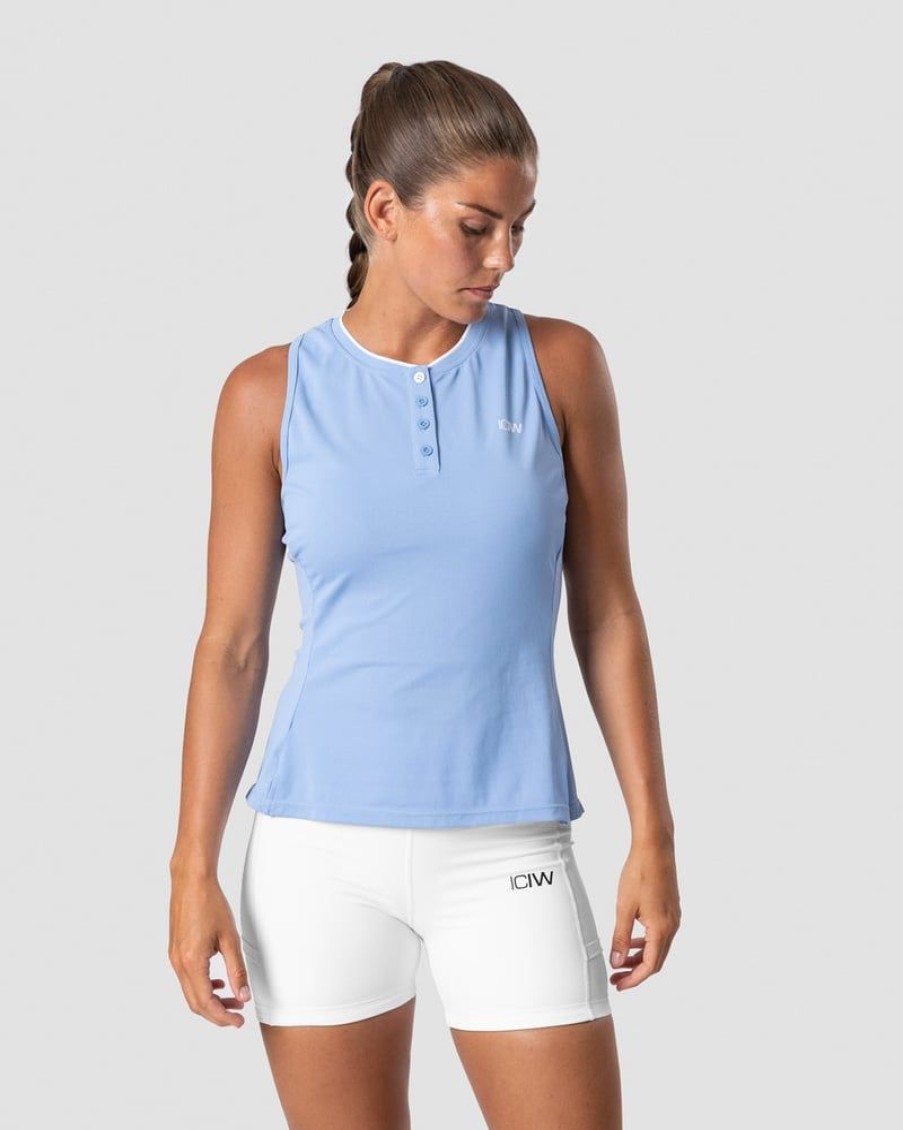 Naiset ICIW Topit | Training Pique Tank Top Sky Blue