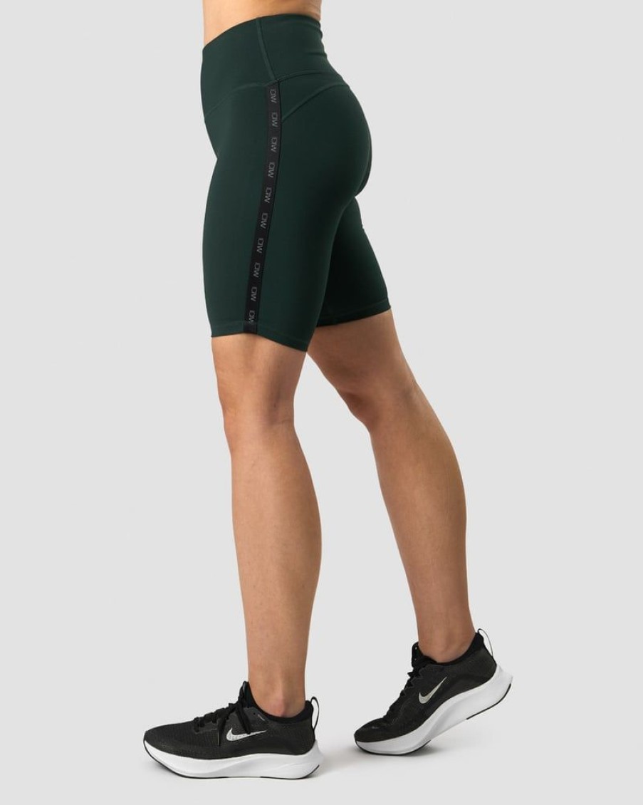 Naiset ICIW Shortsit | Ultimate Training Logo Biker Shorts Deep Green