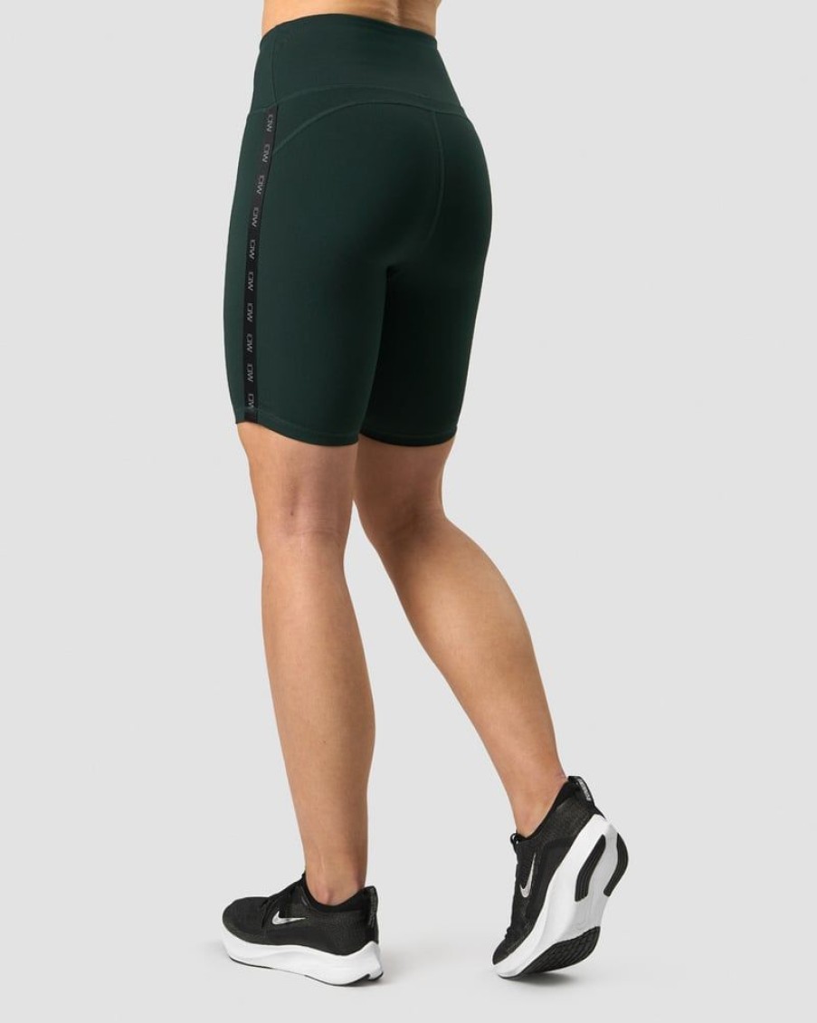 Naiset ICIW Shortsit | Ultimate Training Logo Biker Shorts Deep Green