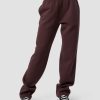 Naiset ICIW Housut | Everyday Straight Leg Sweatpants Burgundy