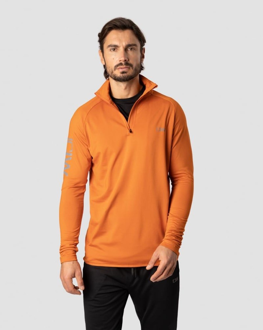 Miehet ICIW Pitkahihaiset Paidat | Ultimate Training 1/4 Zip Burnt Orange