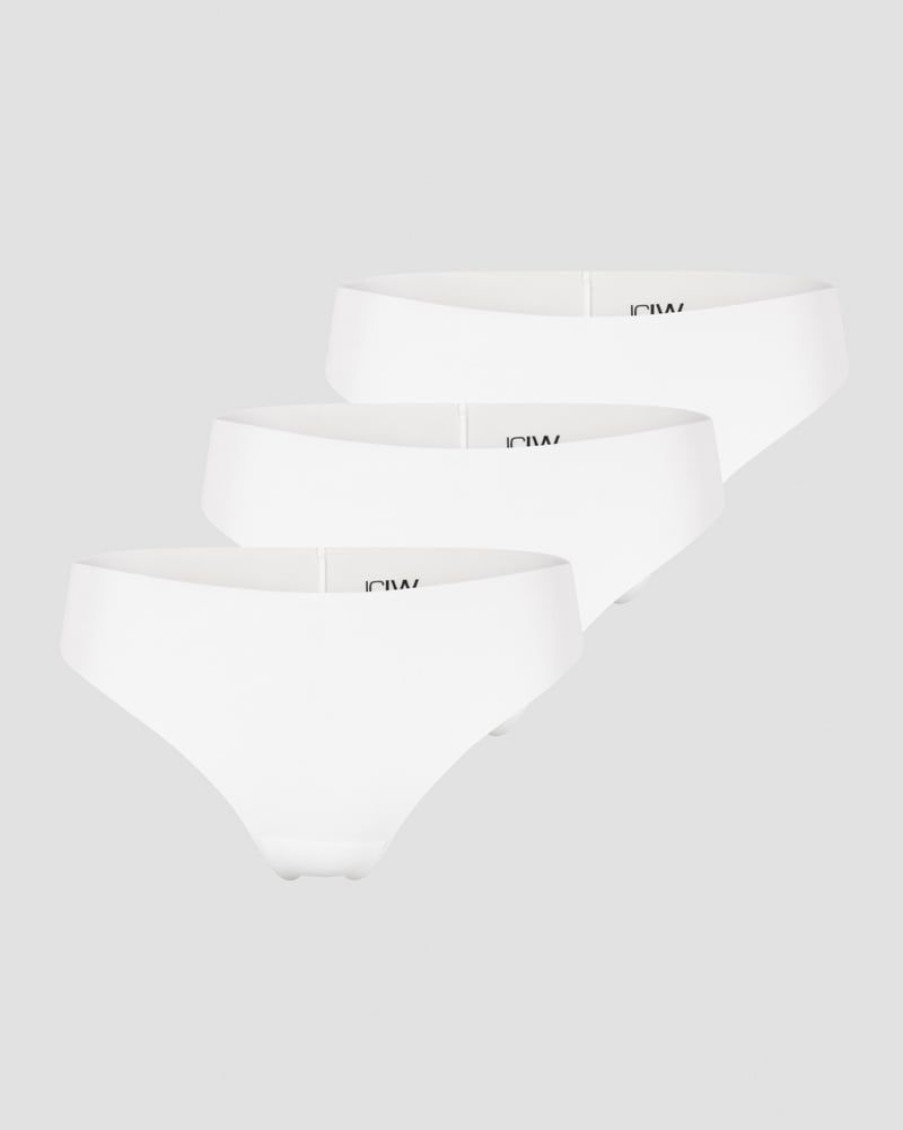 Naiset ICIW Alusvaatteet | Soft Thong 3-Pack White