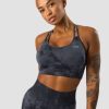 Naiset ICIW Urheiluliivit | Define Seamless Tie Dye Sports Bra Dark Blue