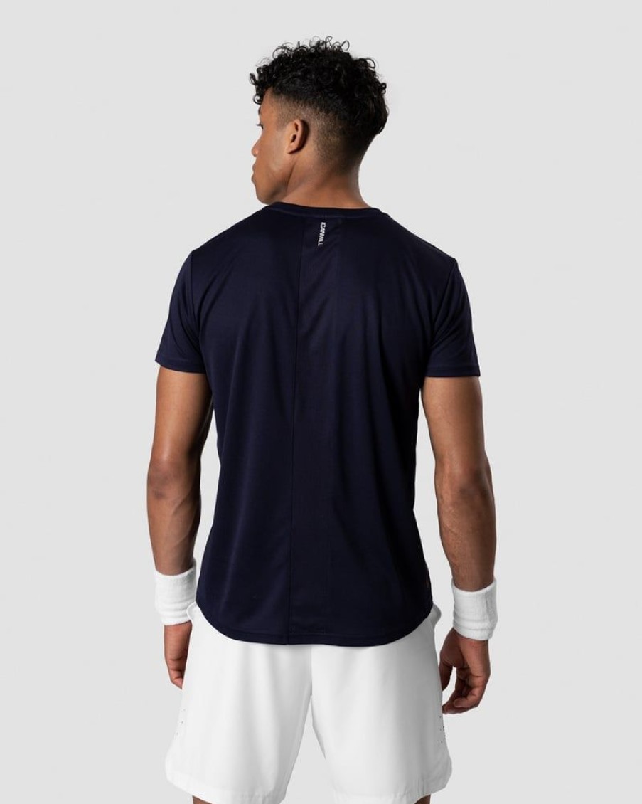 Miehet ICIW T-Paidat | Training Stripe T-Shirt Navy Men