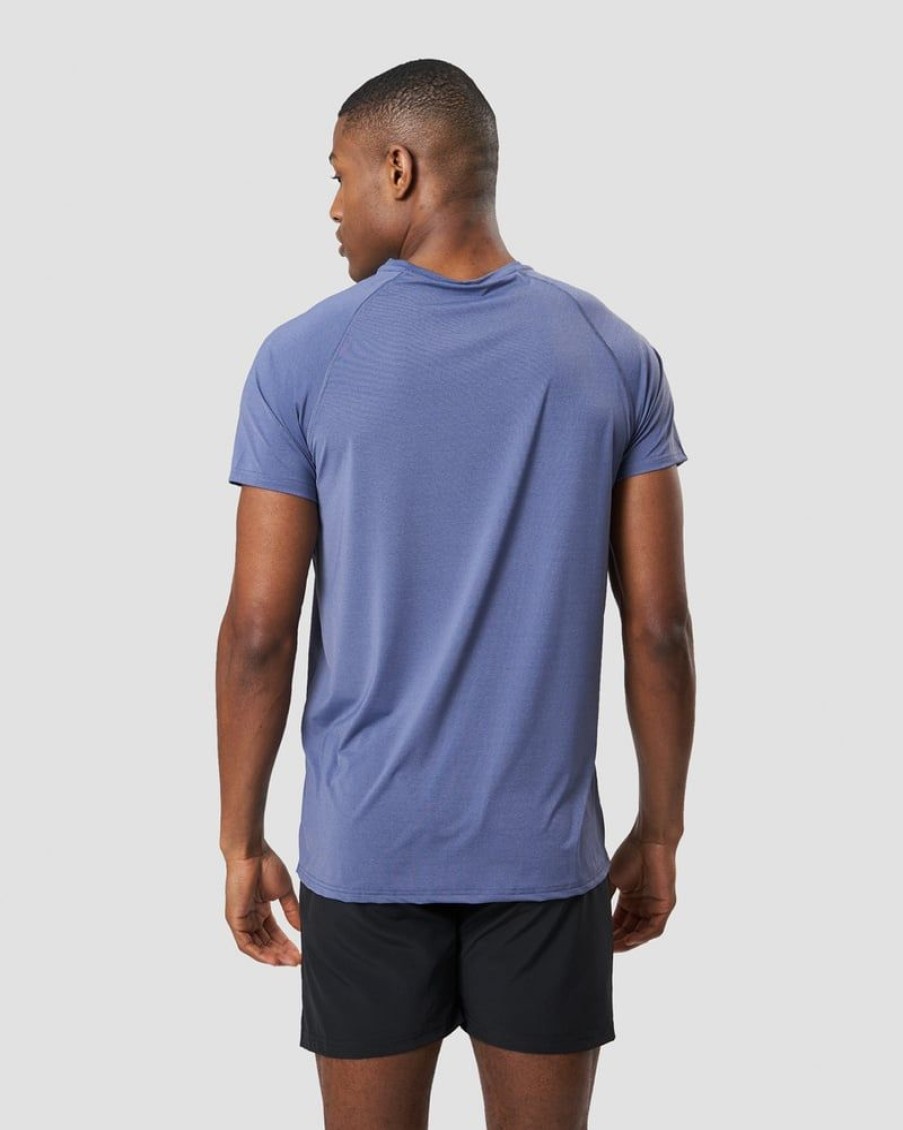 Miehet ICIW T-Paidat | Workout Melange T-Shirt Steel Blue Melange Men