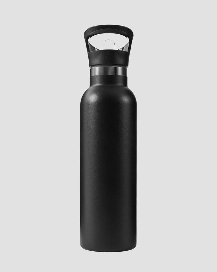 Naiset ICIW Shakerit, Vesipullot | Stainless Steel Water Bottle Black W. White Logo 600Ml