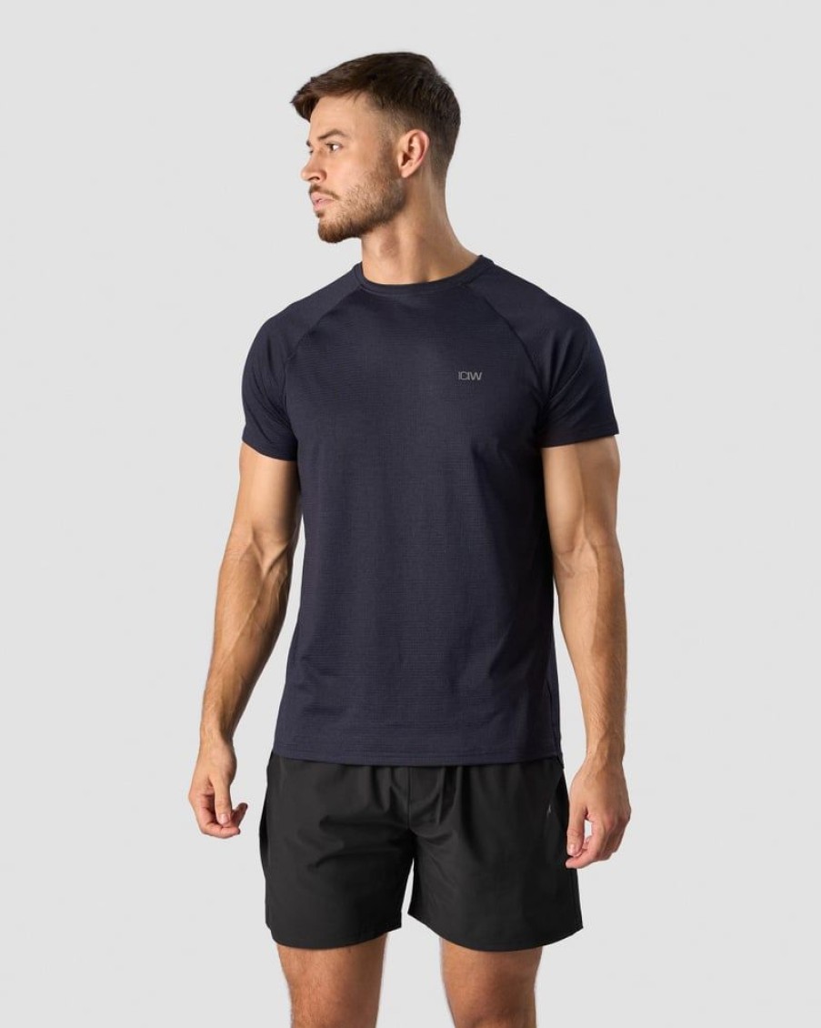 Miehet ICIW T-Paidat | Training Mesh T-Shirt Men Navy