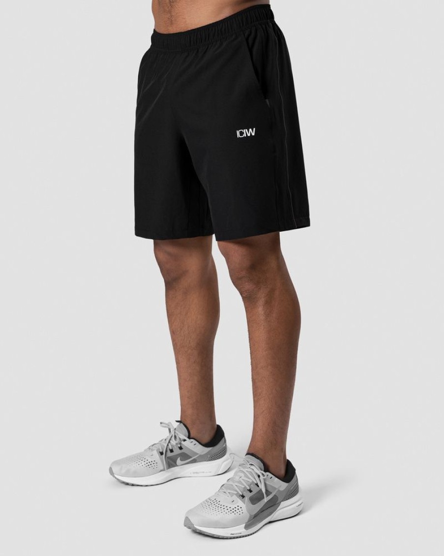 Miehet ICIW Shortsit | Training Stripe Shorts Black Men