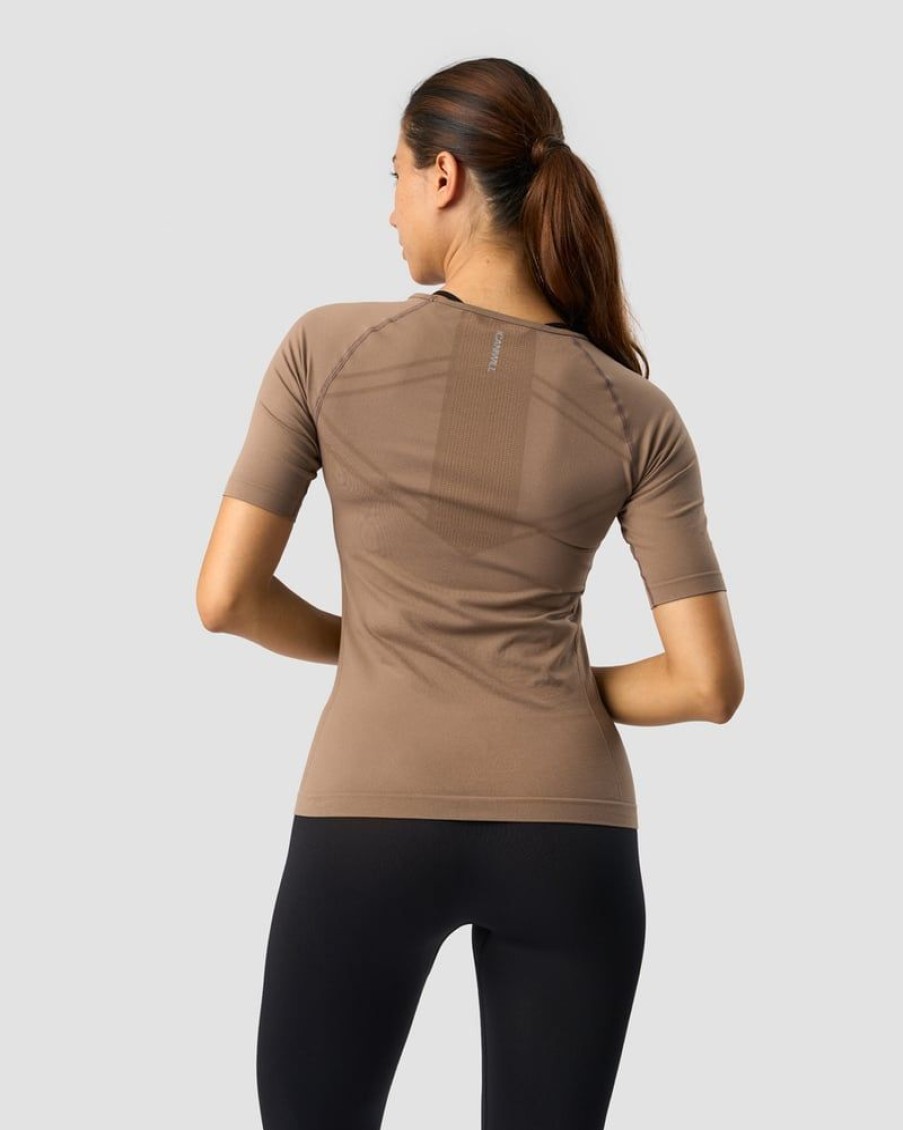 Naiset ICIW Seamless | Everyday Seamless T-Shirt Mid Sleeve Desert Sand