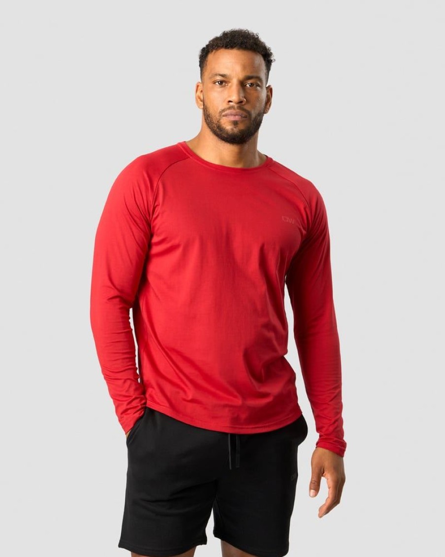 Miehet ICIW Pitkahihaiset Paidat | Training Club Raglan Long Sleeve Red