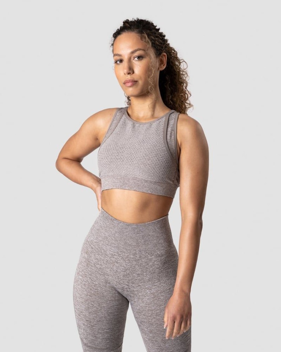 Naiset ICIW Urheiluliivit | Queen Mesh Icon Sports Bra Khaki Melange