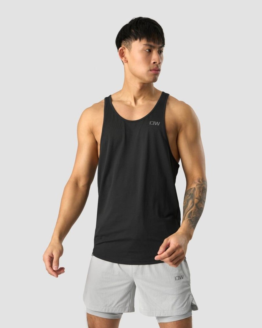 Miehet ICIW Topit | Stride Stringer Top Men Black