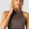 Naiset ICIW Seamless | Signature Seamless Cropped Tank Top Dark Brown