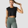 Naiset ICIW Topit | Stride Cropped Tank Wmn Black