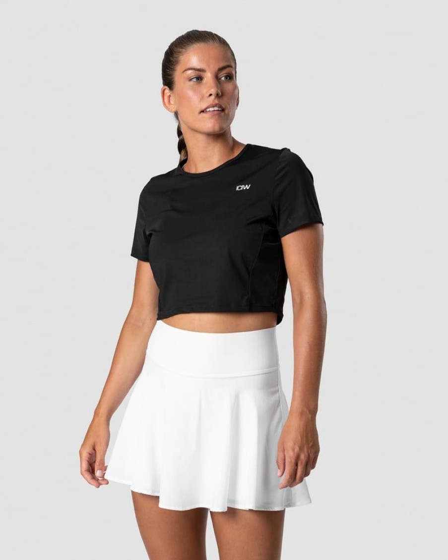 Naiset ICIW T-Paidat | Training Cropped T-Shirt Black