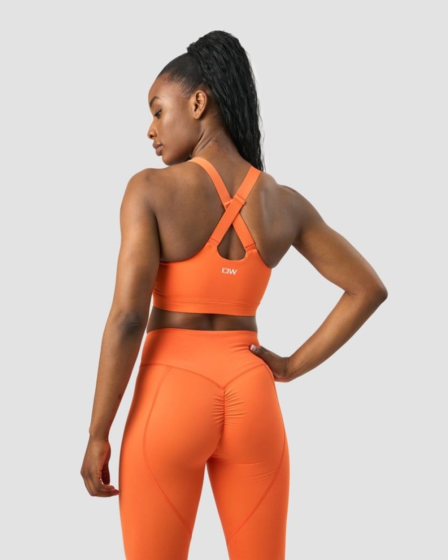 Naiset ICIW Urheiluliivit | Scrunch Adjustable Sports Bra Orange