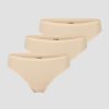 Naiset ICIW Alusvaatteet | Invisible Thong 3-Pack Beige